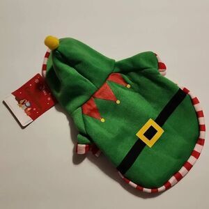 Best Brands X Small Pet Costume Green Elf Hoodie